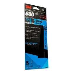 3M Wetordry 3-2/3 in. x 9 in. 600 Grit Sandpaper (5-Pack) (Case of 20) -Sandpaper, Patching & Repair Sales 3m drywall sanding tools 03020 a0 1000