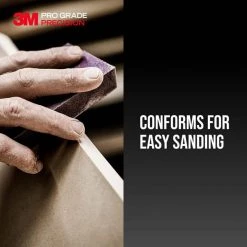 3M Pro Grade Precision 2-1/2 in. x 4-1/2 in. x 1 in. 80-Grit Medium Block Sanding Sponge (2-Pack) -Sandpaper, Patching & Repair Sales 3m drywall sanding tools 24000pgp m 2 4f 1000