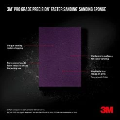 3M Pro Grade Precision 2-1/2 in. x 4-1/2 in. x 1 in. 120-Grit Fine Block Sanding Sponge (Case of 12) -Sandpaper, Patching & Repair Sales 3m drywall sanding tools 24001pgp f b a0 1000 1