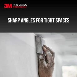3M Pro Grade Precision 2-7/8 in. x 4-1/2 in. x 1 in. 120-Grit Fine Dual Angle Edge Detailing Sanding Sponge -Sandpaper, Patching & Repair Sales 3m drywall sanding tools 24301pgp f da 1f 1000