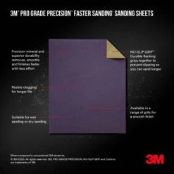 3M Pro Grade Precision 9 in. x 11 in. 60 Grit Coarse Faster Sanding Sheets (15-Pack) -Sandpaper, Patching & Repair Sales 3m drywall sanding tools 27060pgp 15 a0 1000