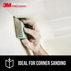 3M 2.5 in. x 4.5 in. x 1 in. 120 Fine Grit Pro Grade Angled Drywall Sanding Sponge -Sandpaper, Patching & Repair Sales 3m drywall sanding tools 30904fpsa a0 1000