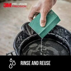 3M 2.5 in. x 4.5 in. x 1 in. 120 Fine Grit Pro Grade Angled Drywall Sanding Sponge -Sandpaper, Patching & Repair Sales 3m drywall sanding tools 30904fpsa c3 1000