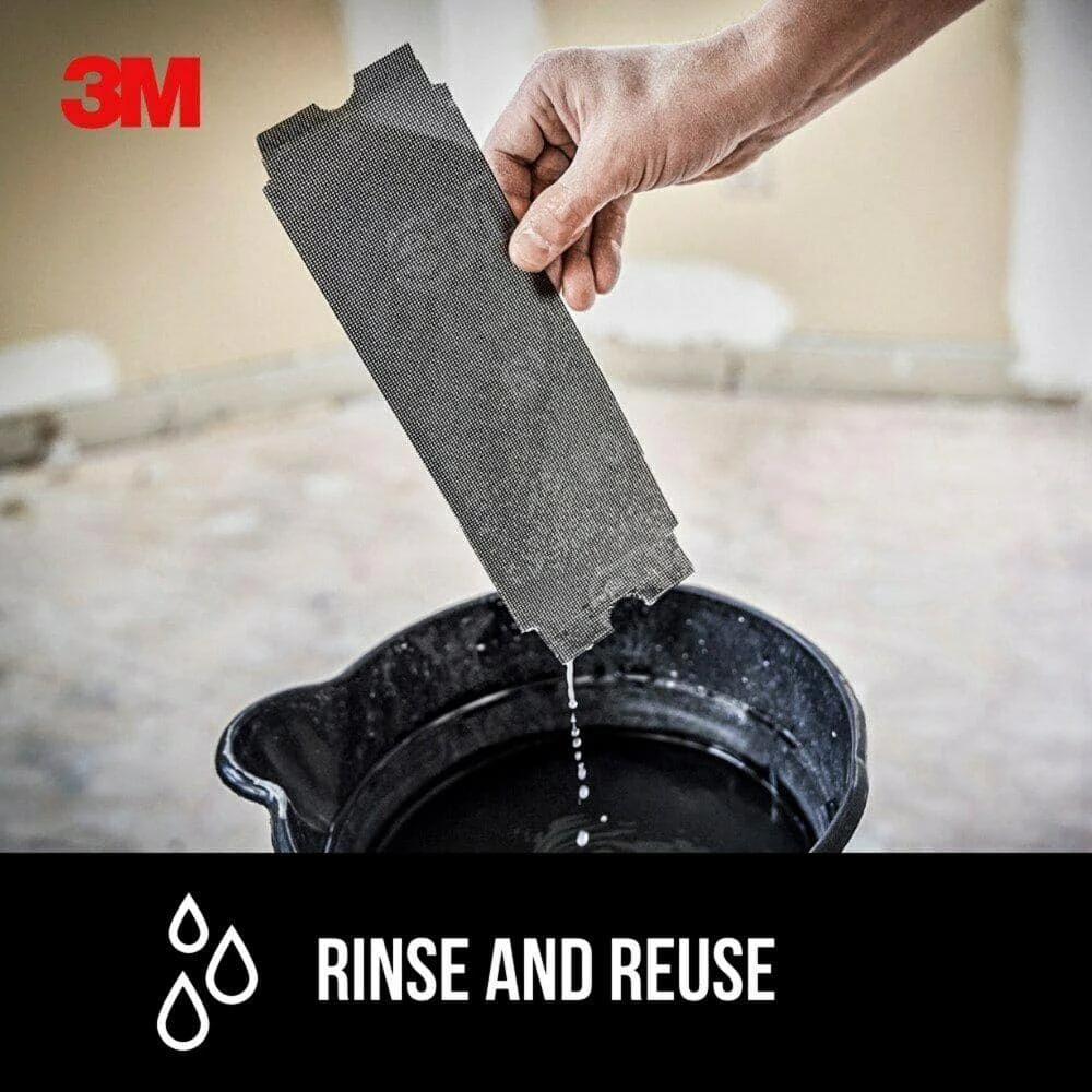 3M 4-3/16 in. x 11-1/4 in. 100 Grit Medium Drywall Sanding Screens (2-Pack) 8 3M 4-3/16 in. x 11-1/4 in. 100 Grit Medium Drywall Sanding Screens (2-Pack) - Image 6