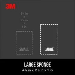 3M 4.875 in. x 2.875 in. x 1 in. 100/150 Fine/Medium Grit Drywall Sanding Sponge -Sandpaper, Patching & Repair Sales 3m drywall sanding tools 9095 77 1000