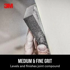 3M 4.875 in. x 2.875 in. x 1 in. 100/150 Fine/Medium Grit Drywall Sanding Sponge -Sandpaper, Patching & Repair Sales 3m drywall sanding tools 9095 a0 1000