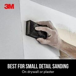 3M 4.875 in. x 2.875 in. x 1 in. (12.38 cm x 7.3 cm x 2.54 cm) Fine/Medium Dual Grit Drywall Sanding Sponge (4-Pack) -Sandpaper, Patching & Repair Sales 3m drywall sanding tools 9095dc na 4pk 40 1000