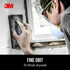 3M 27/8 in. x 8 in. x 1 in. 150 Fine Grit Extra Large Angled Drywall Sanding Sponge -Sandpaper, Patching & Repair Sales 3m drywall sanding tools 910 dsa 12 40 1000