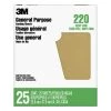 3M 9 in. x 11 in. 220 Grit Very Fine Aluminum Oxide Sandpaper (25 Sheets/Pack) (Case Pack of 5) -Sandpaper, Patching & Repair Sales 3m drywall sanding tools 99401 64 1000