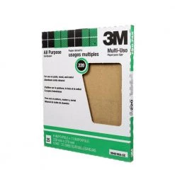 3M 9 in. x 11 in. 220 Grit Aluminum Oxide Sandpaper (25/Sheets) (Case of 10) -Sandpaper, Patching & Repair Sales 3m drywall sanding tools 99401na cc 40 1000