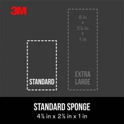 3M 2.875 in. x 4.875 in. x 1 in. (7.30 cm x 12.38 cm x 2.54 cm) 120 Grit Fine Angled Drywall Sanding Sponge -Sandpaper, Patching & Repair Sales 3m drywall sanding tools cp 042 4pk 77 1000