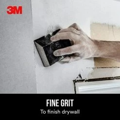 3M 2.875 in. x 4.875 in. x 1 in. 120 Grit Fine Angled Drywall Sanding Sponge -Sandpaper, Patching & Repair Sales 3m drywall sanding tools cp 042na a0 1000
