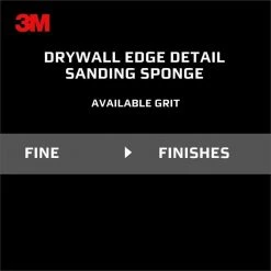 3M 2.875 in. x 4.875 in. x 1 in. 120 Grit Fine Angled Drywall Sanding Sponge -Sandpaper, Patching & Repair Sales 3m drywall sanding tools cp 042na c3 1000