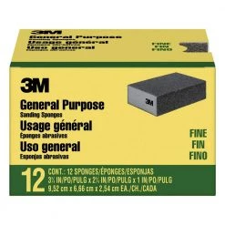 3M 3-3/4 in. x 2-5/8 in. x 1 in. Fine Grit Sanding Sponge (Case of 4, 12-Packs) -Sandpaper, Patching & Repair Sales 3m drywall sanding tools cp001 12p c3 1000 1