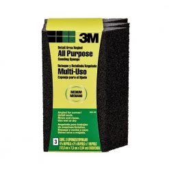 3M 2-7/8 in. x 4-7/8 in. 80 Medium-Grit Single Angled Sanding Sponge (3-Pack) (Case of 6) -Sandpaper, Patching & Repair Sales 3m drywall sanding tools cp041 3pk a0 1000 1