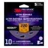 3M Pro Grade Precision 5 in. 220-Grit Ultra Durable Universal Hole Sanding Disc (10-Discs/Pack) -Sandpaper, Patching & Repair Sales 3m drywall sanding tools duh5220tri 10t 64 1000