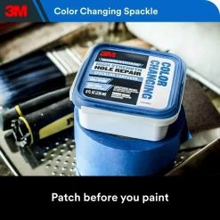 3M High Strength Hole Repair 8 fl. oz. Color Changing Spackling Compound -Sandpaper, Patching & Repair Sales 3m patching repair cc 8 dt 40 1000