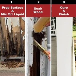 PC Products 1.5 gal. PC-Rot Terminator Wood Hardener 10 PC Products 1.5 gal. PC-Rot Terminator Wood Hardener -Sandpaper, Patching & Repair Sales amber pc products wood restoration 192610 4f 1000