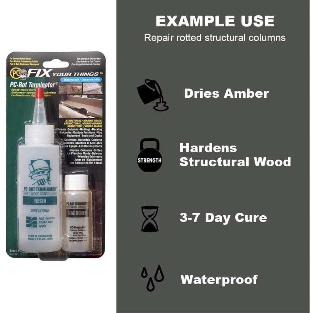 PC Products 1.5 gal. PC-Rot Terminator Wood Hardener 4 PC Products 1.5 gal. PC-Rot Terminator Wood Hardener - Image 2
