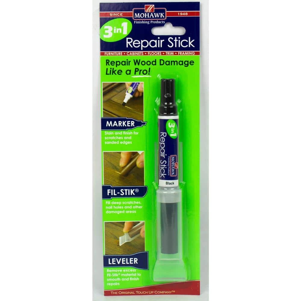 Mohawk 3-in-1 Black Repair Tool Touch Up Marker Filler Leveler 4 Mohawk 3-in-1 Black Repair Tool Touch Up Marker Filler Leveler - Image 2