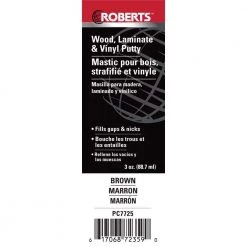 Roberts 3 oz. Brown Wood, Laminate and Vinyl Putty -Sandpaper, Patching & Repair Sales brown roberts wood floor fillers pc7725 4f 1000