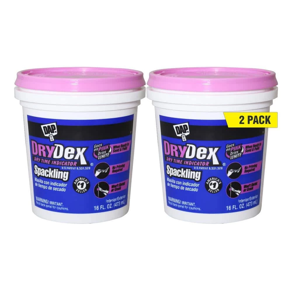 DAP DryDex 16 oz. Dry Time Indicator Spackling Paste (2-Pack) 3 DAP DryDex 16 oz. Dry Time Indicator Spackling Paste (2-Pack)