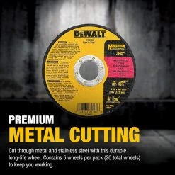DEWALT 4-1/2 in. x 0.045 in. x 7/8 in. Metal and Stainless Cutting Wheel (5-Pack) -Sandpaper, Patching & Repair Sales dewalt grinding wheels cut off wheels dw8062b5 40 1000