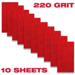 DIABLO 2.75 in. x 5 in. SandNET 220 Grit Faster Reusable Hand Sanding Block Refill Sheets (10-Pack) -Sandpaper, Patching & Repair Sales diablo drywall sanding tools dnd234220s10n 4f 1000