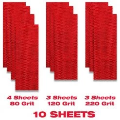 DIABLO 2.75 in. x 5 in. SandNET Assorted Grit (80, 120, 220) Faster Reusable Hand Sanding Block Refill Sheets (10-Pack) -Sandpaper, Patching & Repair Sales diablo drywall sanding tools dnd234asts10n 4f 1000