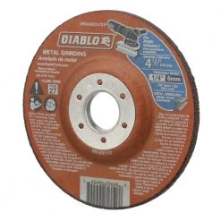 DIABLO 4-1/2 in. x 1/4 in. x 7/8 in. Metal Grinding Disc with Type 27 Depressed Center -Sandpaper, Patching & Repair Sales diablo grinding wheels cut off wheels dbd045250701f c3 1000