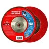 DIABLO 7 in. 80-Grit Steel Demon Grinding and Polishing Max-Flap Wheel with 5/8 in.-11 HUB and Type 29 Conical Design -Sandpaper, Patching & Repair Sales diablo grinding wheels cut off wheels dcx070080b01f 64 1000