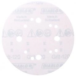DIABLO 5 in. 120-Grit Universal Hole Random Orbital Sanding Disc with Hook and Lock Backing (50-Pack) -Sandpaper, Patching & Repair Sales diablo power sander accessories dcd050120h50g 40 1000