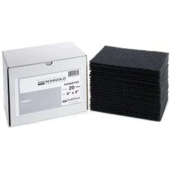 SUN BRITE 6 in. x 9 in. x 1/4 in. 800-1000 Grit Ultra Fine Gray Finishing Hand Pads (20-Pack)