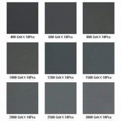 Dracelo 9 in. x 3.6 in. 400 to 3000 Grit Wet Dry Sand Paper (10-Sheets of Each Grit, 9-Pack) -Sandpaper, Patching & Repair Sales drywall sanding tools b074vyl3m6 c3 1000