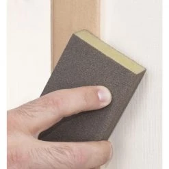 Unbranded 2-5/8 in. x 4 in. x 1 in. 80 Grit Medium/120 Grit Fine Sanding Sponge -Sandpaper, Patching & Repair Sales drywall sanding tools hd mf 80120 1f 1000