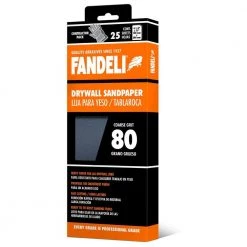 Fandeli 4-1/4 in. x 11 in. 80 Grit Coarse Silicon Carbide Sandpaper (25-Pack)