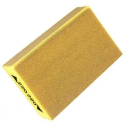 Gator Super Sponge 3 in. x 5 in. x 1 in. Medium 220-Grit Angled Sanding Sponge -Sandpaper, Patching & Repair Sales gator drywall sanding tools 730620 fa 1000