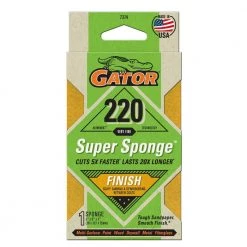 Gator Super Sponge 3 in. x 5 in. x 1 in. Very Fine 220-Grit Sanding Sponge