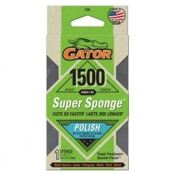 Gator Super Sponge 3 in. x 5 in. x 1 in. Mirror Fine 1500-Grit Sanding Sponge