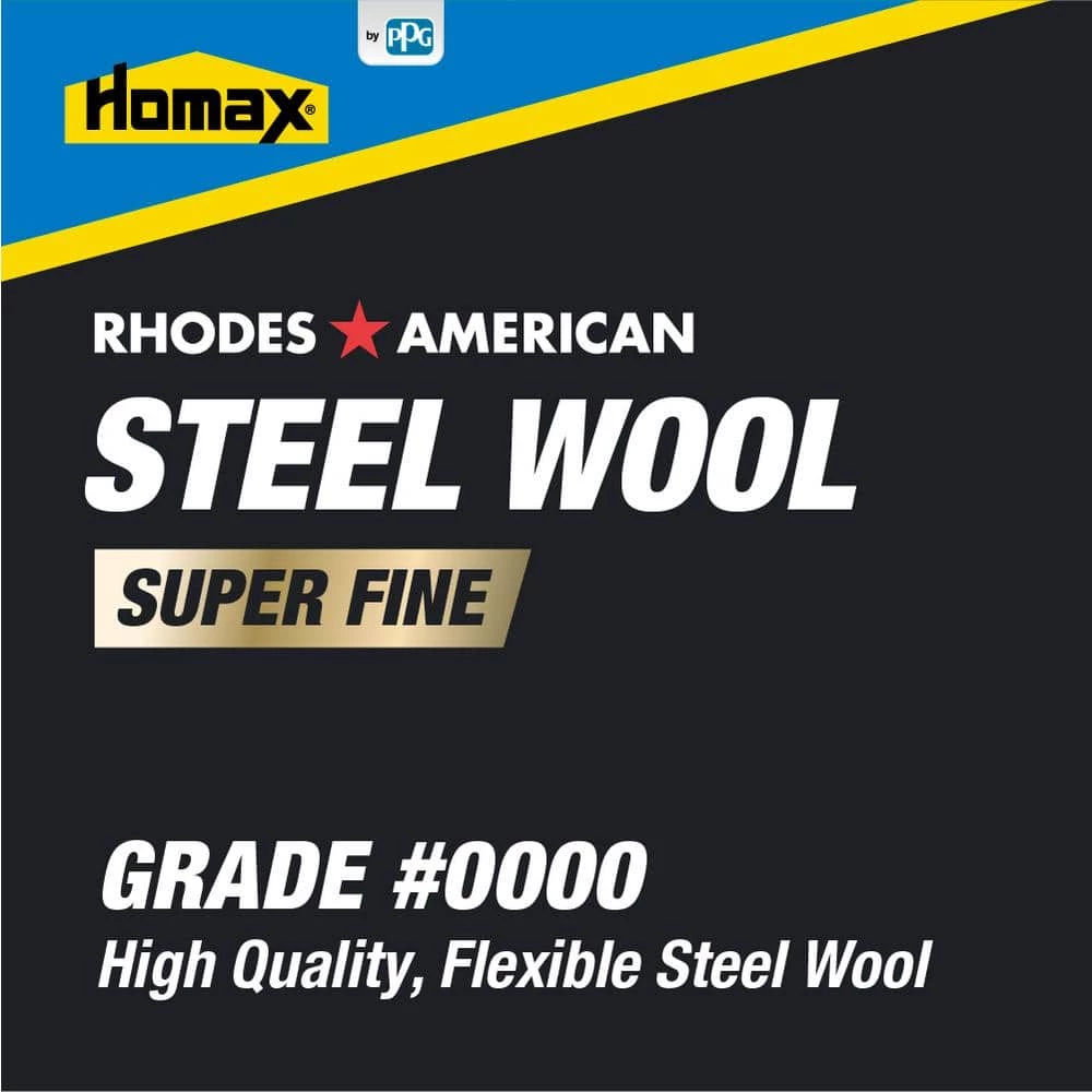 Homax #4/0 12 Pad Steel Wool, Super Fine Grade 7 Homax #4/0 12 Pad Steel Wool, Super Fine Grade - Image 5