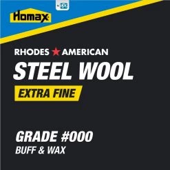 Homax Extra Fine Grade Steel Wool #000 (12-Pad) -Sandpaper, Patching & Repair Sales homax steel wool 10121000 4f 1000