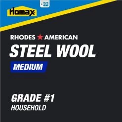 Homax Medium Grade #1 Steel Wool (12-Pad) -Sandpaper, Patching & Repair Sales homax steel wool 10121111 6 4f 1000