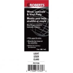 Roberts 3 oz. Light Wood, Laminate and Vinyl Putty 8 Roberts 3 oz. Light Wood, Laminate and Vinyl Putty -Sandpaper, Patching & Repair Sales light brown roberts wood floor fillers pc7726 4f 1000
