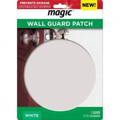 Magic 5 in. Round Wall Patch and Guard in White