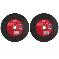 Milwaukee 9 in. x 3/32 in. x 7/8 in. Type 1 Metal Cut-Off Wheel (2-Pack)