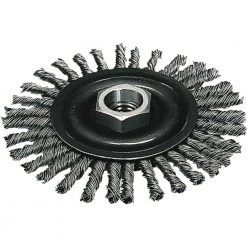 Milwaukee 4 in. x 5/8-11 in. Stainless-Steel Stringer Wheel