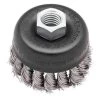Milwaukee 3 in. Stainless Steel Knot Wire Cup Brush -Sandpaper, Patching & Repair Sales milwaukee power sander accessories 48 52 5050 64 1000