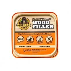 Gorilla 8 oz. Natural Wood Filler Tub (4-Pack) -Sandpaper, Patching & Repair Sales natural gorilla wood floor fillers 107084 4f 1000