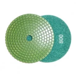 Unbranded 4 in. JHX Wet Diamond Polishing Pads for Granite/Concrete (Set of 7) with 4 in. Semi-Rigid Back Holder -Sandpaper, Patching & Repair Sales polishing pads jhxr205set8 fa 1000