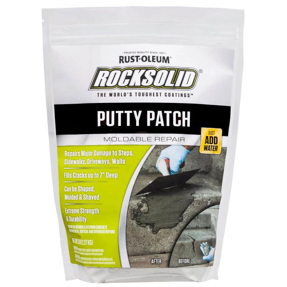 Rust-Oleum RockSolid 3 lbs. Concrete Putty Patch (6-Pack) 3 Rust-Oleum RockSolid 3 lbs. Concrete Putty Patch (6-Pack)